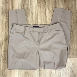 Lafayette 148 Irving Stretch Virgin Wool Pants Beige Size 14